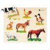 Wooden Farm Animals Knob Puzzle for Kids