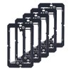 VCE Low Voltage Mounting Bracket (1 Gang, 5 Pack) for Single Gang Wall Plate, Telephone Wires, Network Cables, HDMI, Coaxial, Speaker Cables, Black