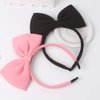 Bow Headband Bowknot Hair Bands Headpiece Women Bow Hairband Hair Hoops Holiday Party Decoration Cosplay Costume Cute Christmas Halloween Festival Carnival Handmade Bows Hair Accessories 1 Pack Pink