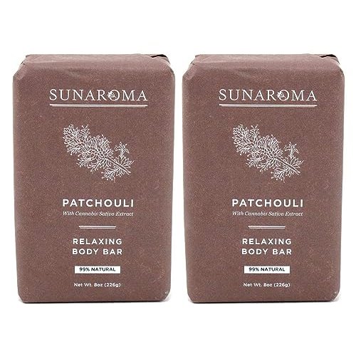 Sunaroma Soap Bar Patchouli 8 Ounce (236ml) (2 Pack)