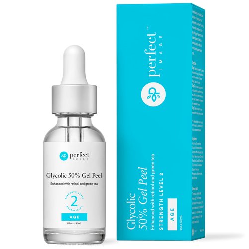 Glycolic Acid 50% Gel Peel - Enhanced with Retinol & Green Tea Extract (Professional Skin Peel)1 ounce