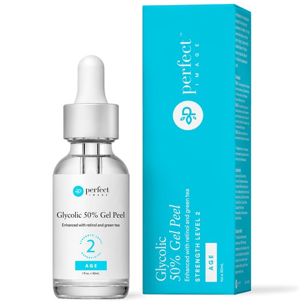 Glycolic Acid 50% Gel Peel - Enhanced with Retinol & Green Tea Extract (Professional Skin Peel)1 ounce