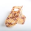 Hzaiwy Checkered Cellulose Acetate Hair Claw Clips, Pack of 3 Vintage Nonslip (Orange, S: Length-5cm/2", M: Length-9.5cm/3.74", L: Length-10cm/3.94") for Women & Girls