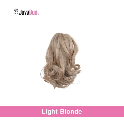 JUVABUN Claw Clip Wavy Ponytail Extension 7" -Light Blonde | Hair Extension Clips | Synthetic Ponytail Extension | Wavy Hair Extensions | Washable Realistic And Synthetic |Light Blonde