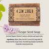 Cacala 100% Natural Organic Olive Oil Soap Unisex Soap Bar - Skin and Body Nourishing - Organic Gift Idea - Handmade in Turkey (Grapeseed, Pack of 2)