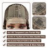 FuivJuix 26 Inch #4 Chocolate Brown Lace Front Wigs Human Hair Glueless Deep Wave Wig Human Hair 4X1 Hd Transparent Lace Closure Wig Pre Plucked Natural Hairline With Baby Hair 150% Density