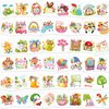 HOWAF 96pcs Spring Easter Tattoos, Hello Spring Temporary Tattoos for Spring Party Supplies, Spring Flower Tattoos Spring Butterfly Tattoos for Kids, Spring Summer Decoration Face Tattoos