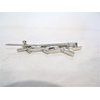Generic Silver metal triple star hair clip clamp barrette snap clip