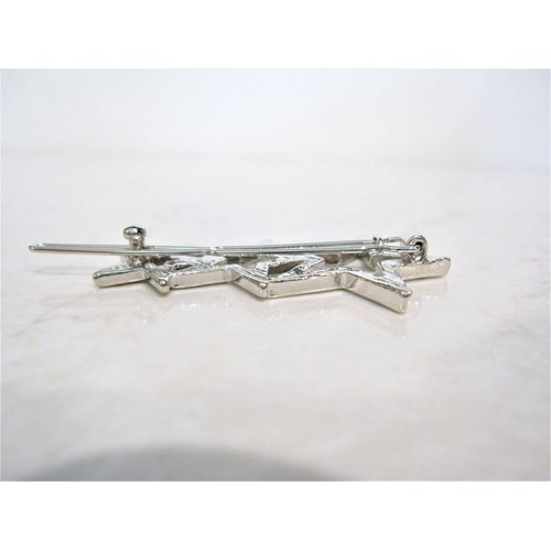 Generic Silver metal triple star hair clip clamp barrette snap clip