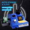 TOAUTO DS90 Soldering Station-°F & °C Dual Digital Display Soldering Iron Station Kit,90W Soldering Iron,302℉- 842℉ Temperature, Anti-Static & Grounding Wire, Auto Standby & Sleep,5 Solder Tips, Blue