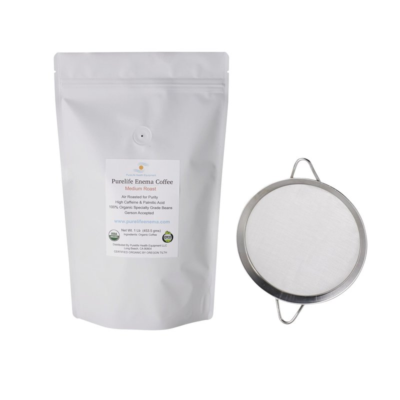 Purelife Enema Coffee and Coffee Enema Strainer - Mold and Fungus Free ...