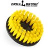 Cleaning Supplies - Threaded 5-inch Commercial Cleaning - Scrub Brush - fits Electric, Pneumatic DA Rotary Polishers - Bathroom Rugs - Carpet Cleaner - Floor Cleaner - Shower Cleaner - Grout Cleaner