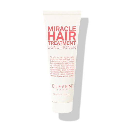 ELEVEN AUSTRALIA Miracle Hair Treatment Conditioner | Infused With Hyaluronic Acid to Help Boost Hydration, Reduce Frizz & Prevent Split Ends - 1.7 Fl Oz