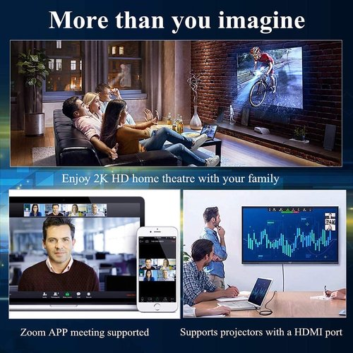 [Upgraded] Lightning to HDMI Adapter, Apple MFi Certified 1080P HDTV Cable Adapter Compatible with iPhone,iPad Digital AV Sync Screen Connector on HD TV Monitor Projector-NO Need Power Supply (White)