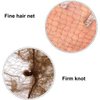 （30Pcs）2 colors Elastic Edge Mesh Invisible Hair Nets Hair Bun Holder for Ballet Dance (yellow)