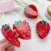 Strawberry Claw Clips,Cellulose Acetate Hair Clips,Small Claw Clips for Women