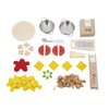 Janod - Pasta Mix - Pasta Set - Pretend Play Kitchen & Tea Set Toy - 58 Wooden, Cardboard and Felt Pieces Included - Water-Based Paints - 3 Years + J06598