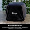 Ninja XSKOCVR Premium Cover, Compatible Woodfire Outdoor Oven (OO100 series), Adjustable Drawstrings, UV and Water-Resistant, Lightweight, Black, 18.9'' x 17.9'' x 15.16