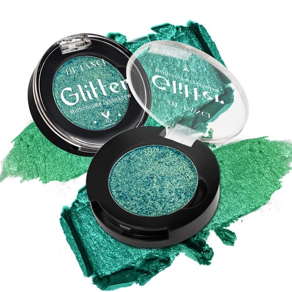 Green Multichrome Chameleon Eyeshadow Makeup Palette,Glitter Shimmer Metallic Holographic Powder for Women/Girl Eyes Makeup,Highly Pigmented Long Lasting Fit for Stage/Party Makeup,Bright Eyes