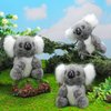 6 Pcs Koala Bear Stuffed Plush Animal Cute Koala Doll Toy Soft Mini Koala Plush 5 Inches Small Stuffed Koala Bear for Birthday Party Gifts, Gray