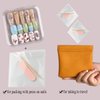 Fcozpjk Mini Nail File and Orange Sticks Set for Press On Nails, 20PCS Mini Nail File Bulk, Double Sided Disposable Nail Files, Wooden Cuticle Pusher Sticks, Manicure Pedicure Cleaner Tools
