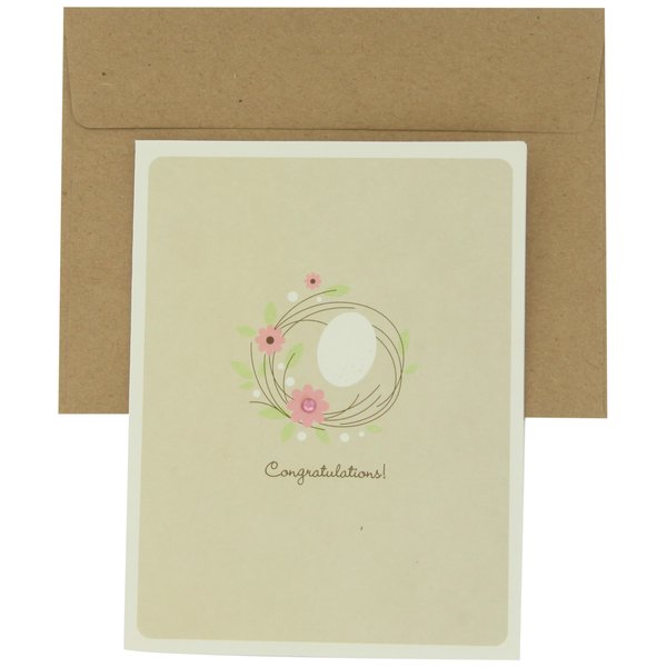 Prima 200428 Single Greeting Card, Congratulation, 5-1/2 by 4-1/4-Inch