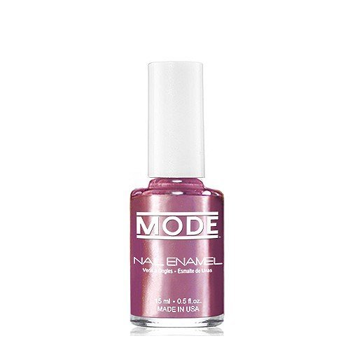 MODE Chrome Nail Enamel Shade #107 Metallic Mauve Pink with Matte Metal Finish – Fast Dry, Cruelty Free, Vegan Salon Nail Polish Made in the Beautiful USA