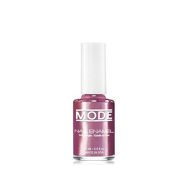 MODE Chrome Nail Enamel Shade #107 Metallic Mauve Pink with Matte Metal Finish – Fast Dry, Cruelty Free, Vegan Salon Nail Polish Made in the Beautiful USA
