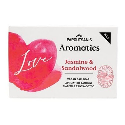 Papoutsanis Aromatics Bar Soap Love Jasmine & Sandlewood