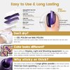 YTD Likomey Gel Nail Polish,15ml Vintage Purple Glitter Soak Off UV Nail Gel Varnish,Shimmer Shiny Sparkly Salon Home DIY Manicure,SF404
