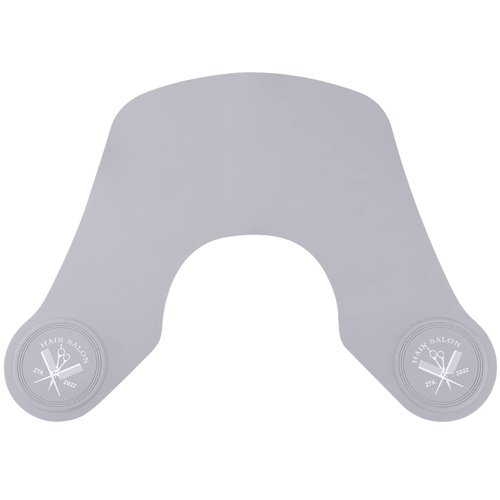 Segbeauty Hair Cutting Collar, Silicone Hair Dye Collar Neck Wrap Neck Guard, Professional Salon Weighted Rubber Haircut Pad Guide for Barber Stylist Hairdressing Hair Coloring & Perming Gray