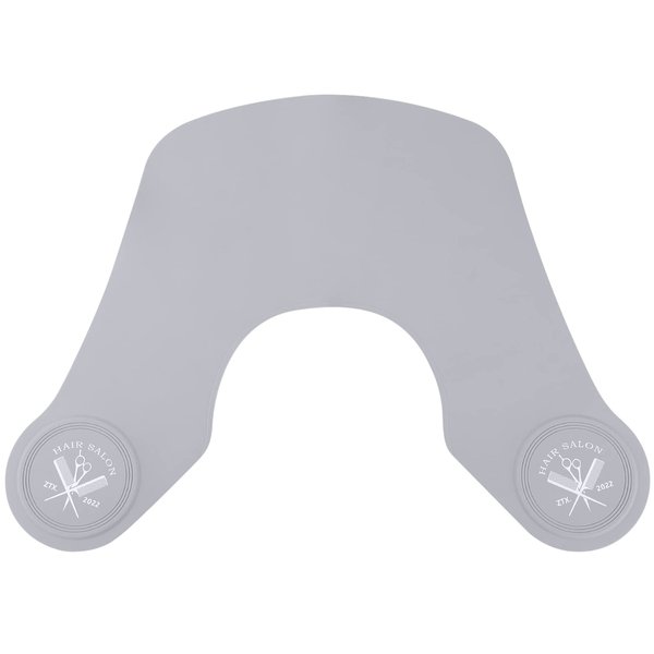 Segbeauty Hair Cutting Collar, Silicone Hair Dye Collar Neck Wrap Neck Guard, Professional Salon Weighted Rubber Haircut Pad Guide for Barber Stylist Hairdressing Hair Coloring & Perming Gray