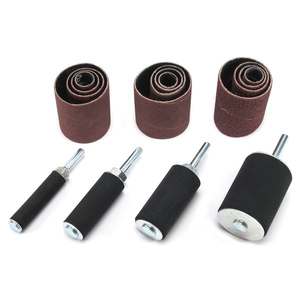 Elitexion Sanding Drum and Sleeve Set, Extra Long Drum 2 Inch Long – 16 Pieces
