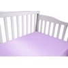 Pro Goleem Satin Soft Crib Sheet Great for Baby with Sensitive Hair Silky Baby Mattress Sheet Lavender Unisex 52’’x28’’x8’’ Fitted Sheet