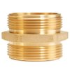 Brass Fire Hose Adapter Male x Male - 2 1/2" NH to 2 1/2" NH