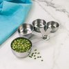 Mrs. Anderson’s Baking Measuring Cups, Engraved Measurements for Liquid or Dry Ingredients, Stainless Steel, 4-Piece Set
