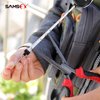 SAMSFX Tape Measure Retractor Fly Fishing Zinger Retractors Carabiner Style Clip on Back Tether Tools Badge Holder (2PCS in Pack)