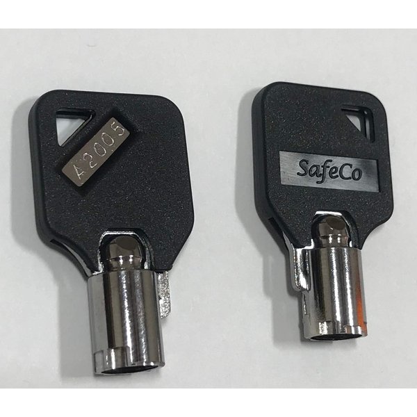 2-Tubular Keys for Husky Toolboxes Codes A2001-A2020 SafeCo Brands (A2005)