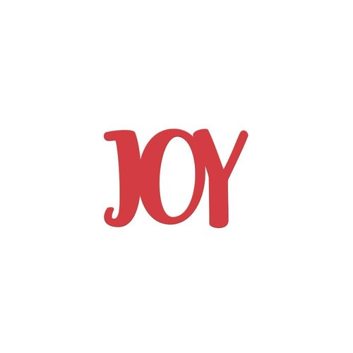 Christmas JOY Paper Die Cut/Christmas Party Decorations/Christmas Craft Supplies / 25 or 50 Pieces Per Pack/Available in 3 Sizes & 9 Colors