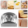 5 Pcs Arch Cookie Cutter Sets, Safe Stainless Steel Rainbow Cookie Cutter from 1 to 5 inches Reusable Door Shape Cookies Cutters for Kitchen Baking Dessert Making