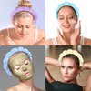 RAISEY 10 Pcs Spa Headband Bulk, Wash Face Headband for Women Makeup Headband Sponge Headbands Face Wash Headband Puffy Hair Band for Washing Face Makeup Women Girls (Terry Cloth)