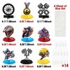 EmmgHen 9 Pcs Dirt Bike Party Centerpieces Motorcycle Motocross Racing Cross Country Themed Honeycomb Centerpieces 3D Table Toppers Decor Party Decorations Supplies for Boys Men Birthday Baby Shower