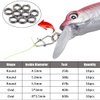 Fishing Split Rings Stainless Steel High Strength Flattened Hyper Wire Fishing Lure Rings Terminal Tackle Connector Jigging Trolling Split Rings Fishing