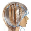 12pcs Highlighting Cap with Hook Hair Highlighting Cap Tinting Caps Salon Hair Cap Hair Highlight Cap Supplies Silicone Hair Tie Frosting Coloring Cap Brighten Clamshell Pack