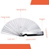 Stainless Steel Feeler Gauge Dual Marked Metric and Imperial Measuring Tool (0.04-0.63 mm, 26 Blades)