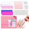 SAVILAND 20PCS Press on Nail Tool Kit: Nail Prep Kit with Nail Glue, Adhesive Tabs, Mini Nail File, Acrylic Sticks, Prep Pads for Press on Nail Art Starters Press On Nail Packaging for Salon Business