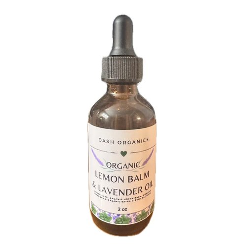 Organic Lemon Balm Oil, 2 oz, Lavender