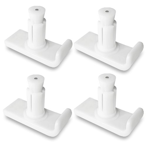 Walker Ski Glides, Universal Fit 1" to 1 1/8" Tubing Diameter Walker, Sliders for Walkers, Glide Skis for Walkers for Seniors Easy to Install (2 Pair)