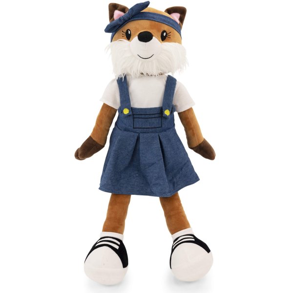 Plushible Soft Baby Doll - 18 Inch Rag Dolls for Girls, Infants & Babies - My First Plush for 1 Year Old - 2 Clothing Sets - Girl Toys - Fox