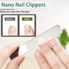 Travel Nail Clippers with Keychain,Mess Free Nail Clippers with Catcher,Ultra Thin Mini Small Fingernail Toenail Cutter for Men Women Adult